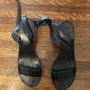Black Leather Sandals